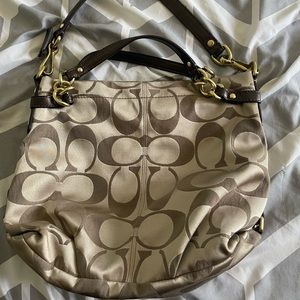 Brown coach purse
